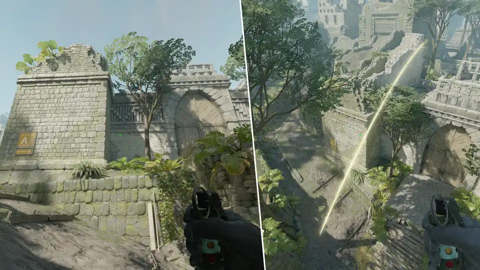 Nades Guide - Mid Flash From T Spawn B
