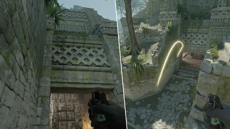 Nades Guide - Tunnels Self Pop Flash To Mid