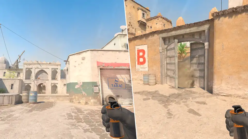 Dust2 b-doors fast smoke