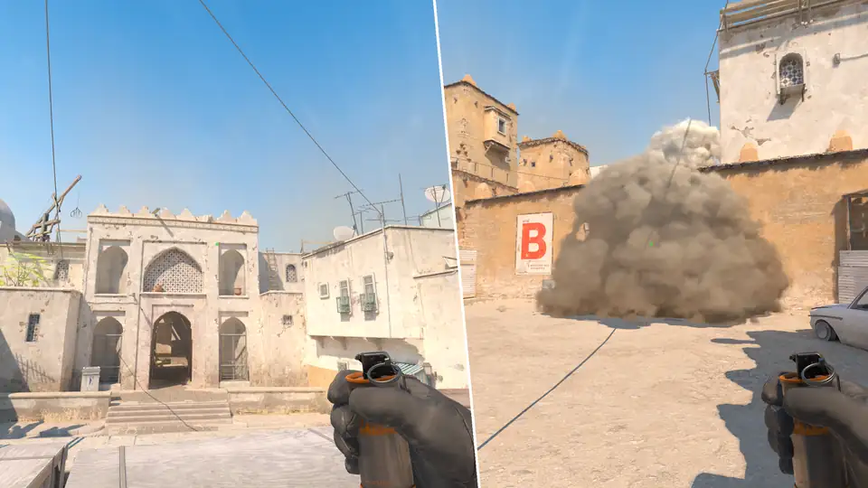 Nades Guide - B-Doors-Waterfall-Smoke-From-T-Plat
