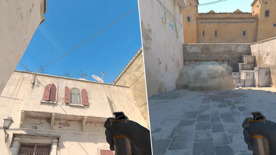 Nades Guide - CT Spawn Cross Smoke From Top Mid