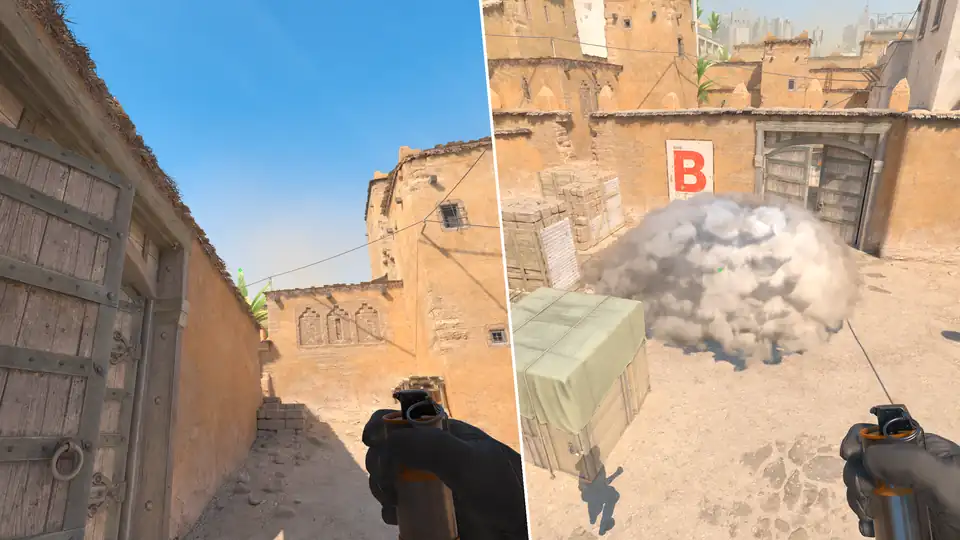 Nades Guide - B Site Ccutoff Smoke From Doors1