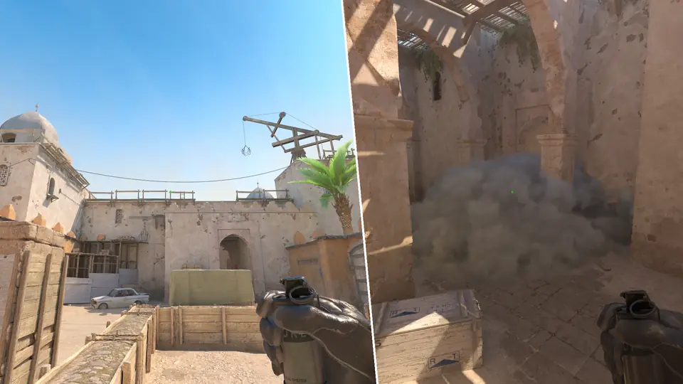 Nades Guide - B Tunnel Smoke From B Plat