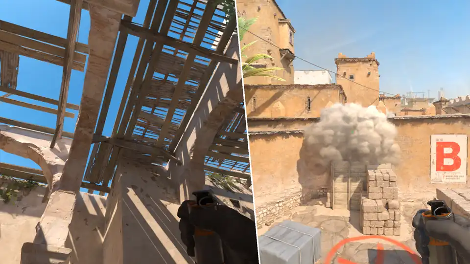 Nades Guide - Window Smoke From Upper Tunnels