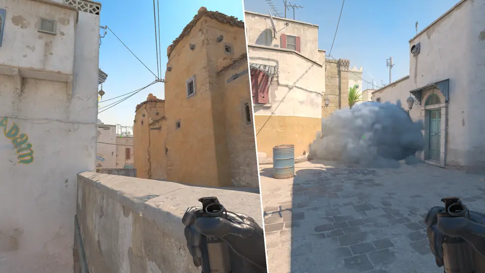 Nades Guide - Top Mid Smoke From Short Boost