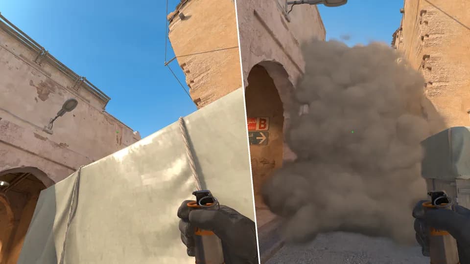 Nades Guide - Xbox to mid door waterfall smoke