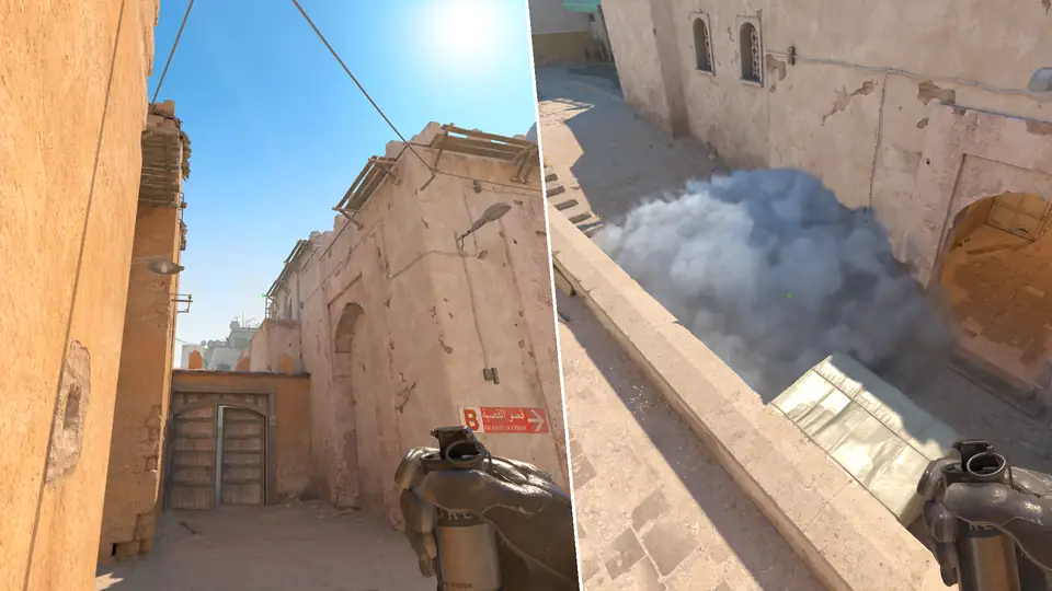 Nades Guide - Mid XBox Smoke From CT Mid