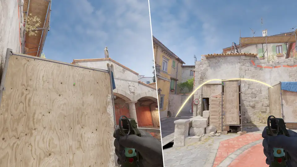 Nades Guide - B Entrance Flash from 1st Orange
