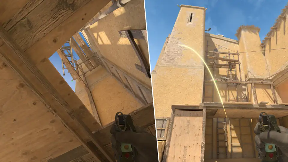 Nades Guide - Tetris Flash from Under Balcony