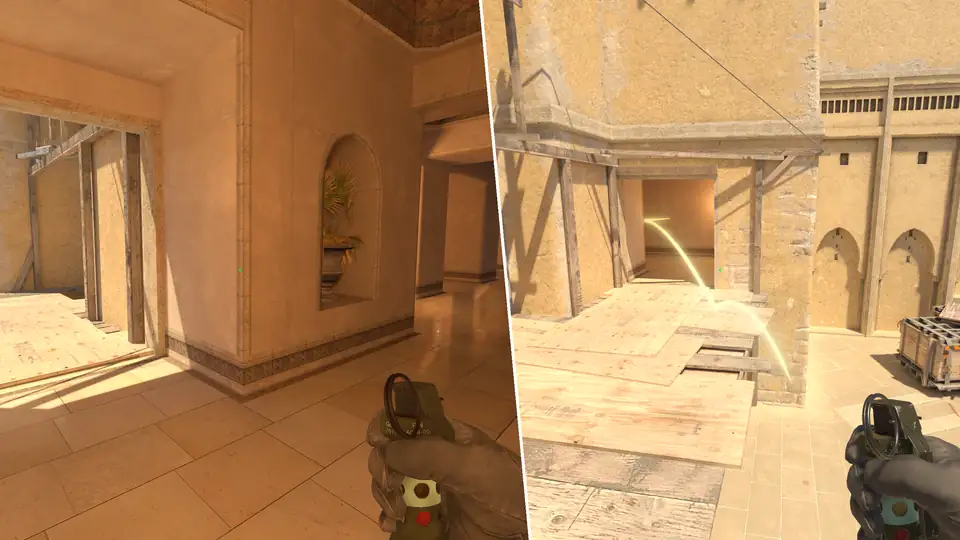 Nades Guide - Under Balcony Flash From Palace