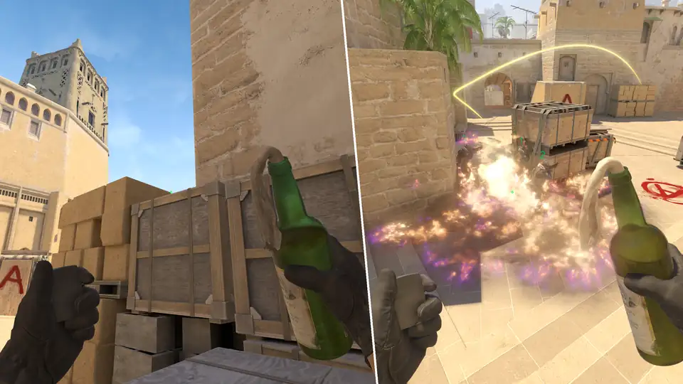 Nades Guide - Triple molotov from tetris