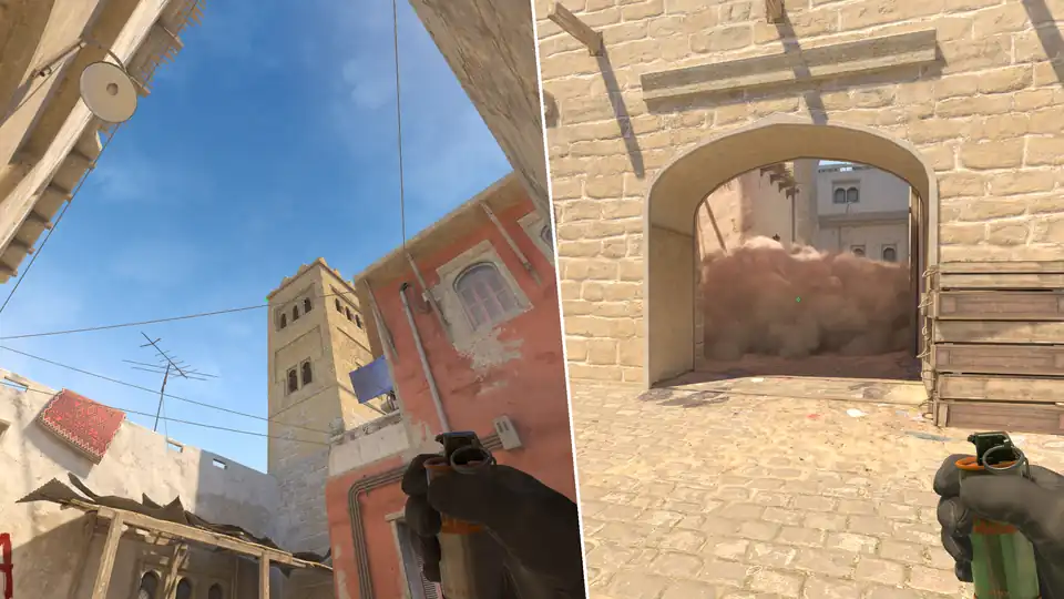 Nades Guide - B Short Smoke From House