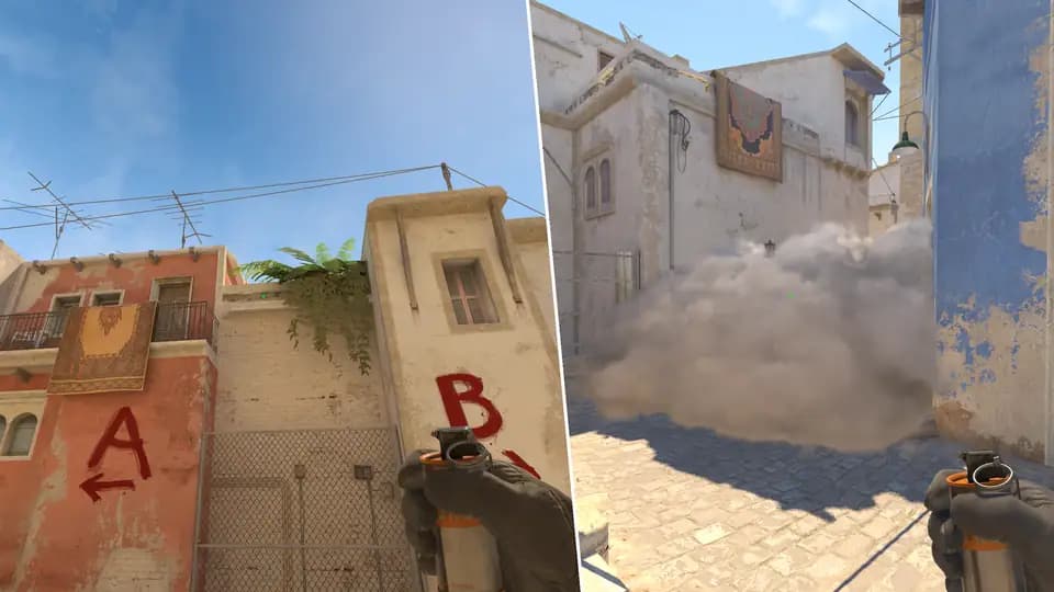 Nades Guide - Fast B Short Smoke From T Spawn