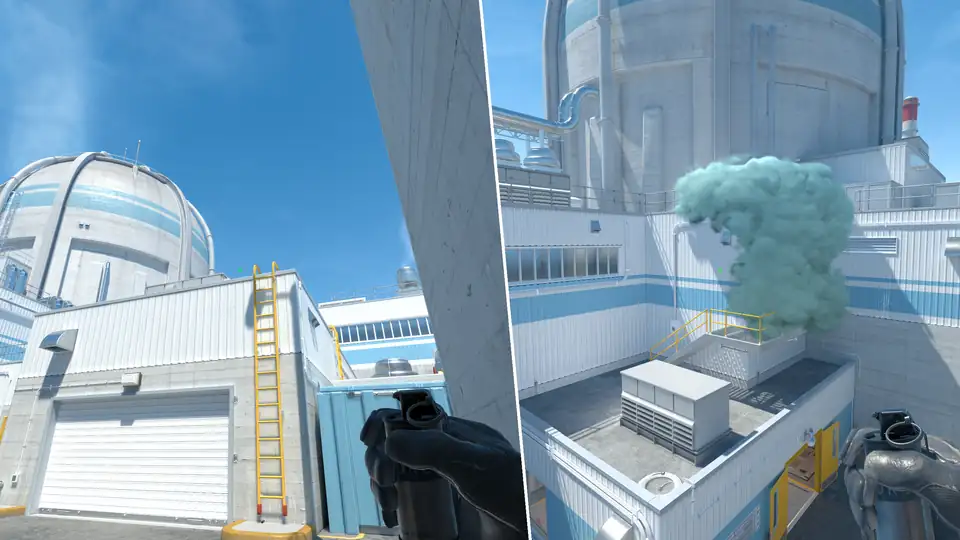 Nades Guide - Heaven Waterfall Smoke